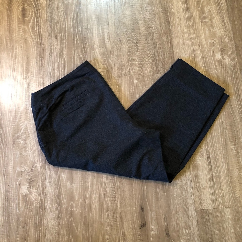 Dark Gray Dress Capri Pants